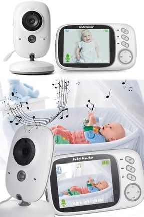 Dijital Akıllı Sıcaklık Ölçer Profesyonel Wifi Ses Görüntü Kamera Bebek Iletişim Cihazı Huzur Kamera t34b