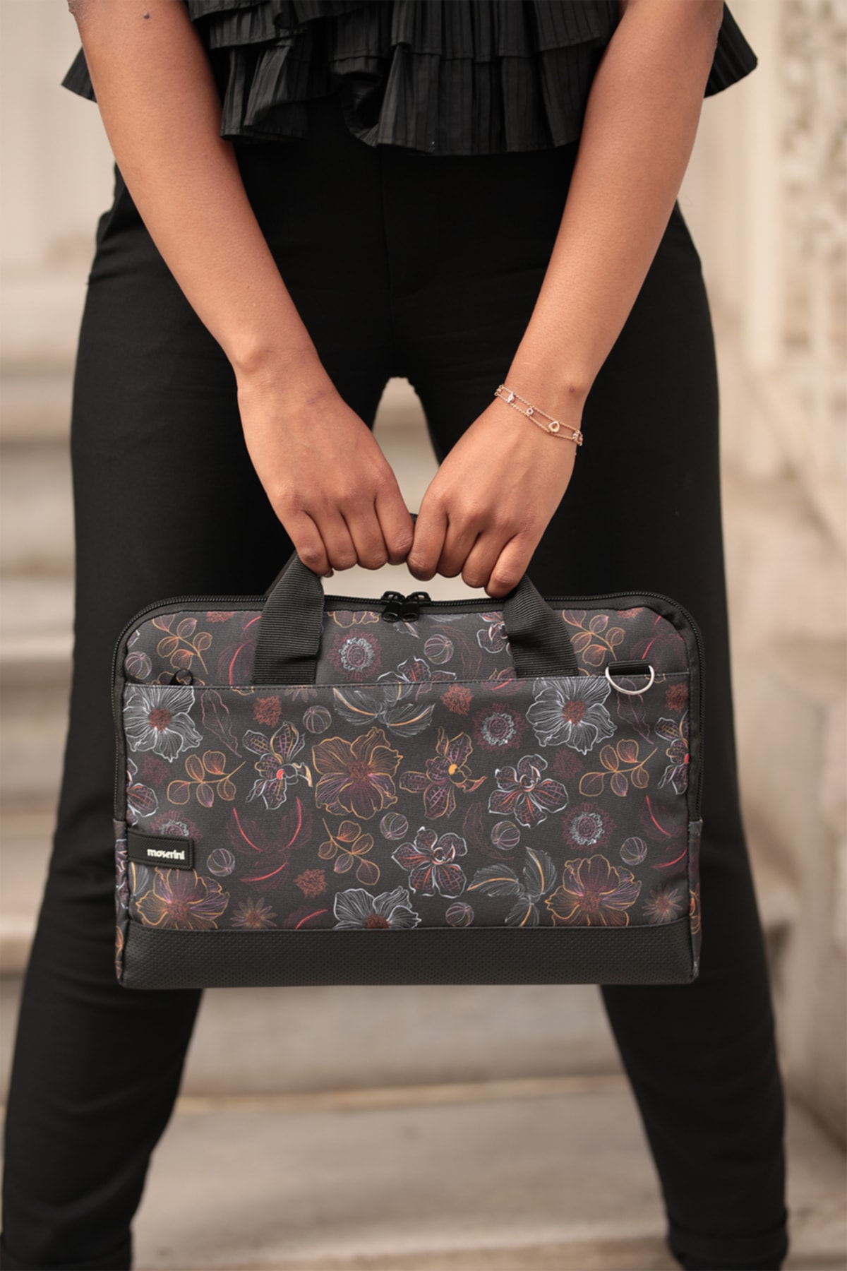 Moserini  14"-14.2" Taban Korumalı, Omuz Askılı Desenli Macbook Air-pro Laptop Çantası - Rigel - Görsel 6