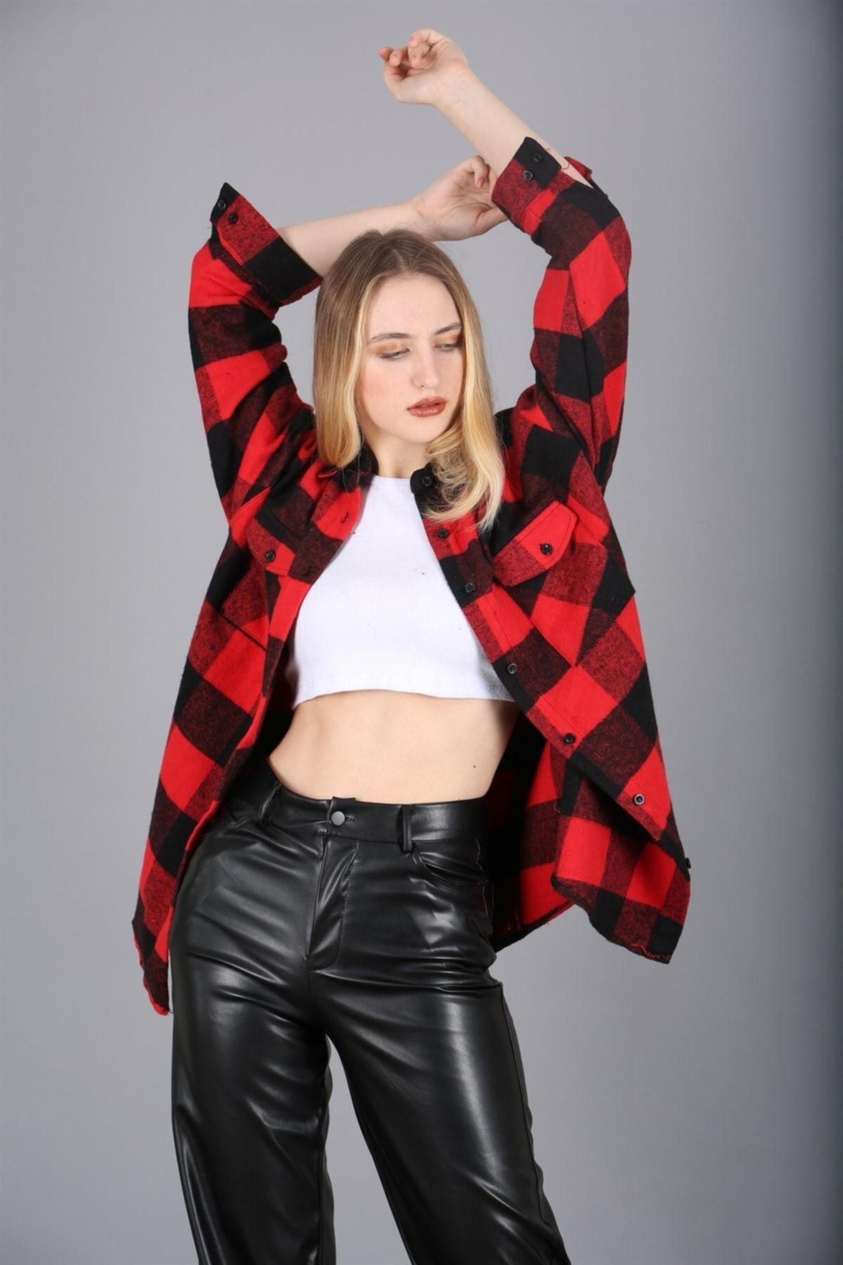 Madmext Hemd Rot Regular Fit Fast ausverkauft