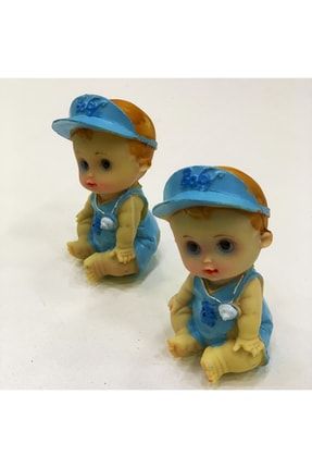 Biblo Polyester Şapkalı Bebek Iri Boy Mavi 2 Adet NSM-BBL001