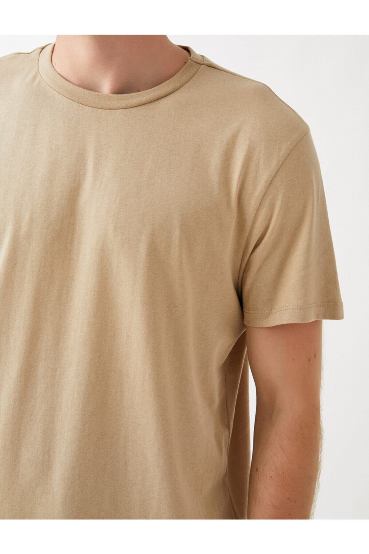 تیشرت مردانه بژ کوتون | TYC00191911448 اورجینال - تصویر 5