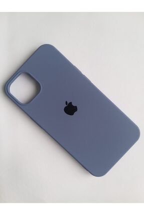 Iphone 13 Uyumlu Jean Blue Lansman Içi Kadife Silikon Logolu Kılıf MORE17