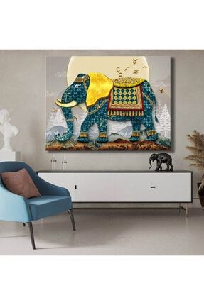 Modern Dekoratif Fil Kanvas Tablo - Voov1380 VOOV1380