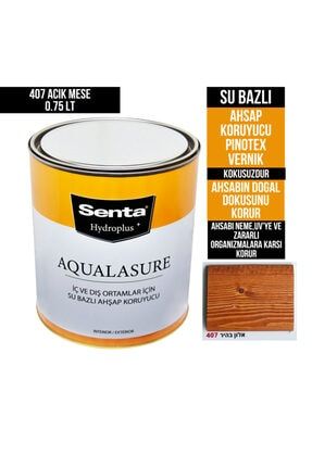 Aqualasure Su Bazlı Ahşap Koruyucu Vernik 0.75 Lt 407 Açık Meşe ( Su Bazlı Kokusuz Pinotex ) 4122