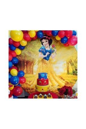 Pamuk Prenses Temalı Balon 100 Adet Ve 5 Mt Balon Zincir Set DNZ 1473