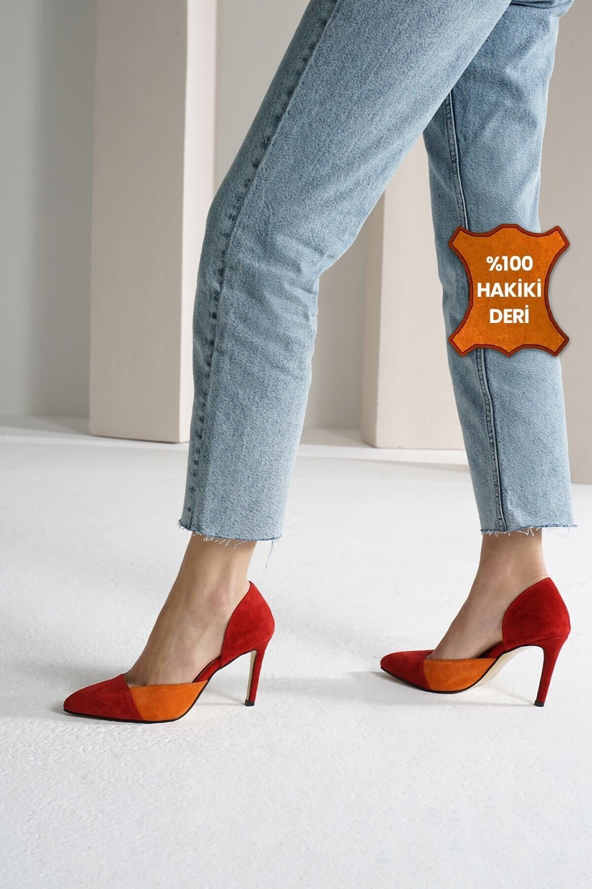 Orange outlet multicolor heels