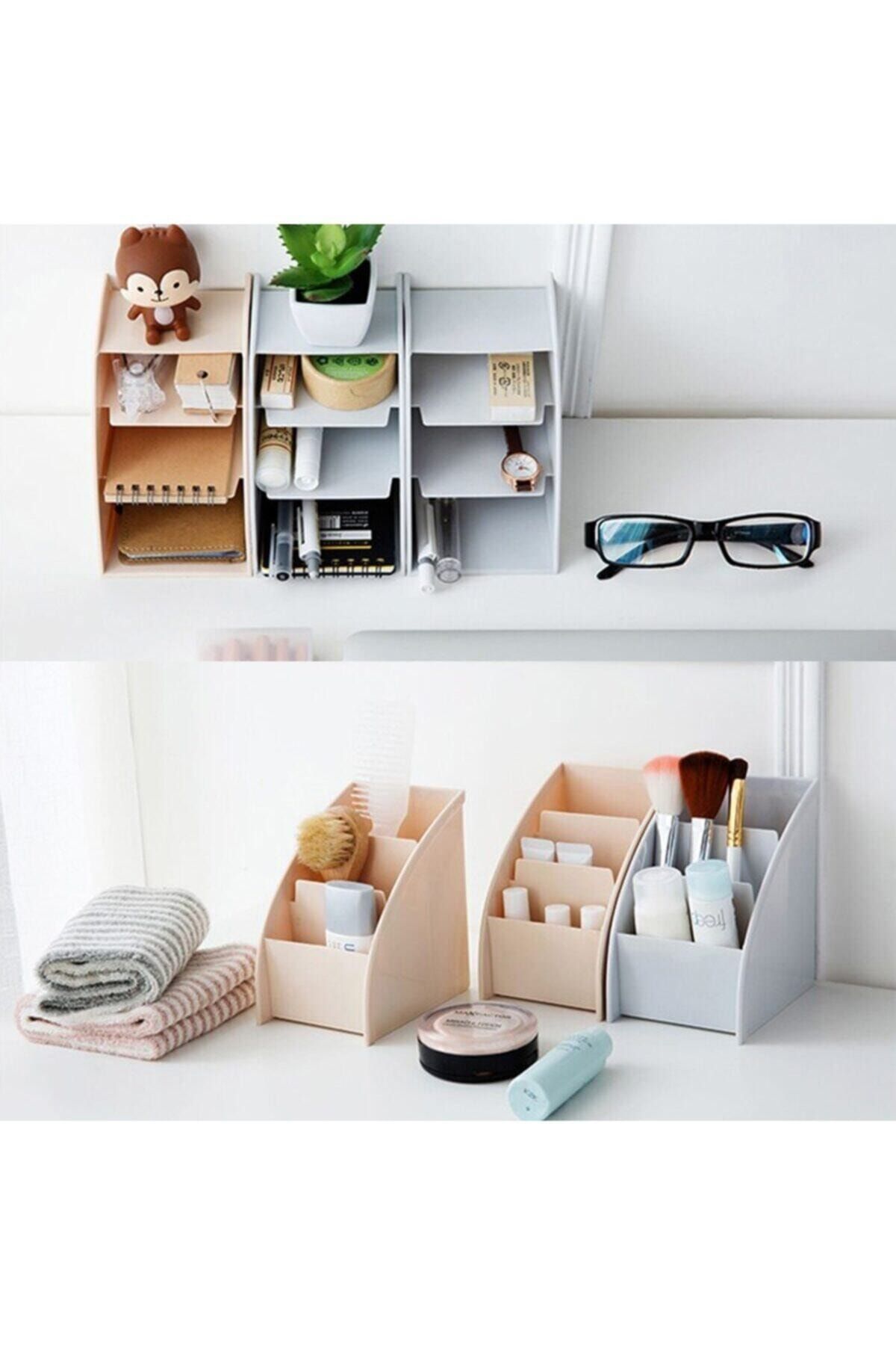 5DM-Desktop Multi-Purpose 3 Compartment Organizer Organizer Apparatus 5