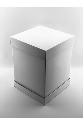 35x35x50 Büyük Boy Beyaz Pasta Kutusu (10 Adet) 017
