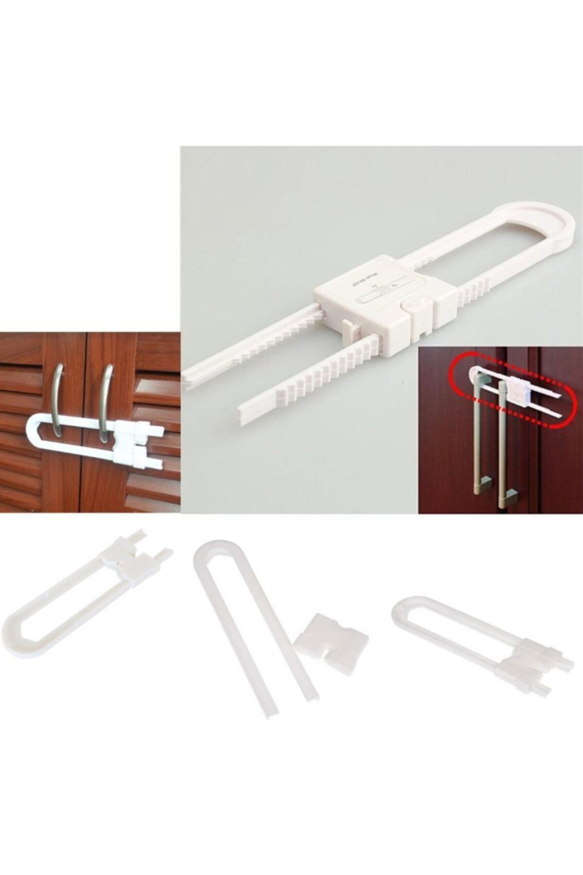 FırsatVar Raylı Dolap Kapağı Çekmece Kapı Çocuk Bebek Emniyet Kilidi