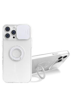 Iphone 13 Pro Max Uyumlu Rings Cam Slide Kılıf PL13PMR