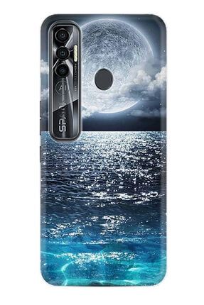 Spark 7 Pro Kılıf Resimli Desenli Baskılı Silikon Kılıf Great Moon 1301 7prox7t1