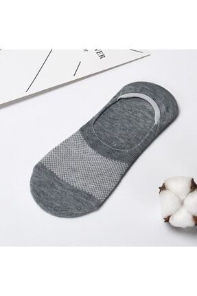 Silikonlu Babet Çorap | 5'li Dikişsiz Pamuklu Ayaktan Çıkmayan Erkek Babet Çorap 01185