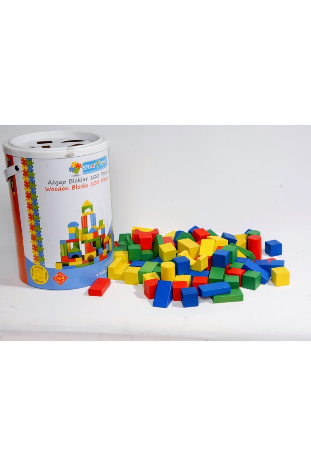 Smarttoys (ahşap Bloklar 100 Parça) Wooden Blocks 100 Pieces fotoğrafı 2 (önizleme)