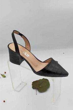 Kadın Siyah Suni Deri Klasik Ayakkabı 221853
