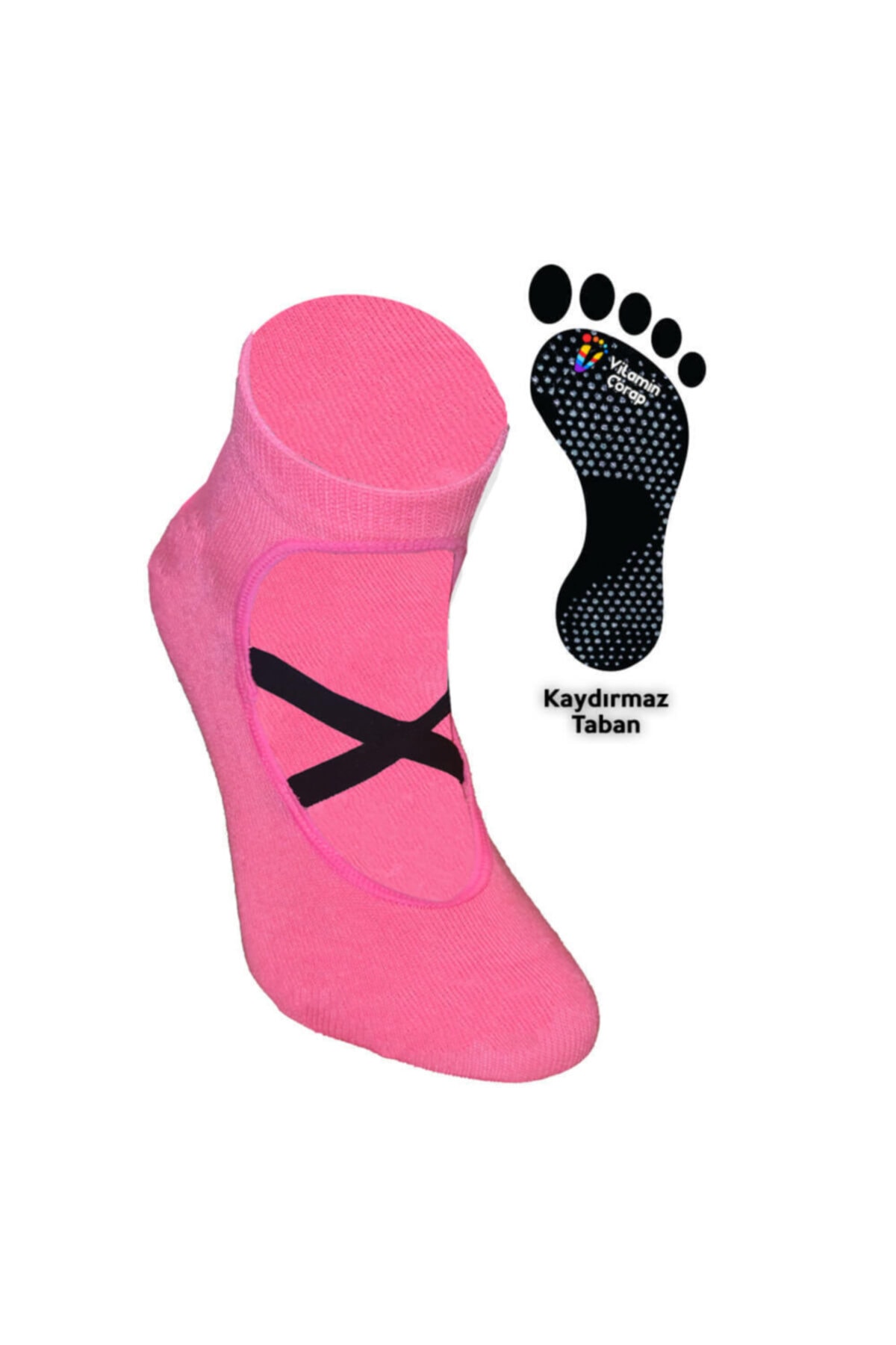 Vitamin Çorap Pembe Yoga Çorap