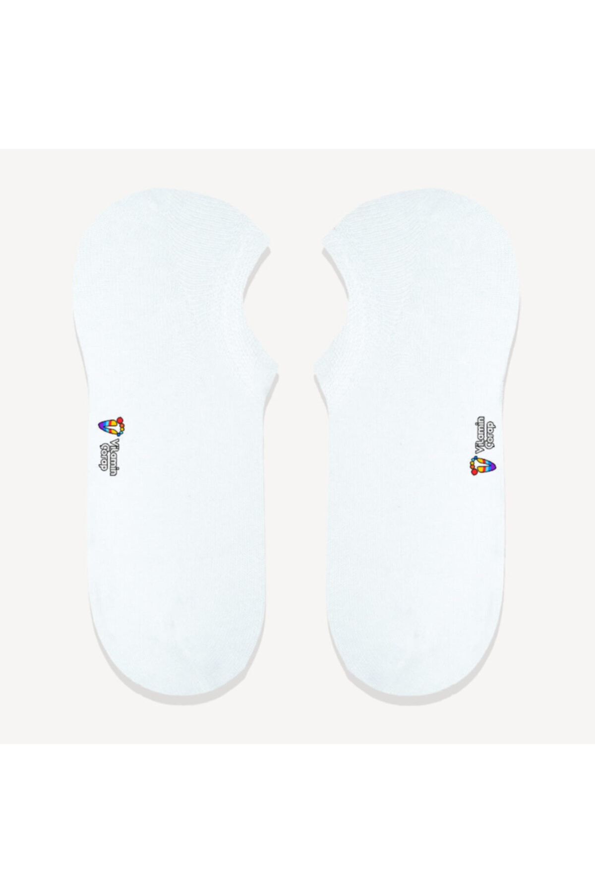 Vitamin Çorap Beyaz Sneaker Çorap
