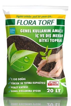 Flora Torf Saksı Çiçek Toprağı Perlit Katkılı 20 Litre SerraFlora20