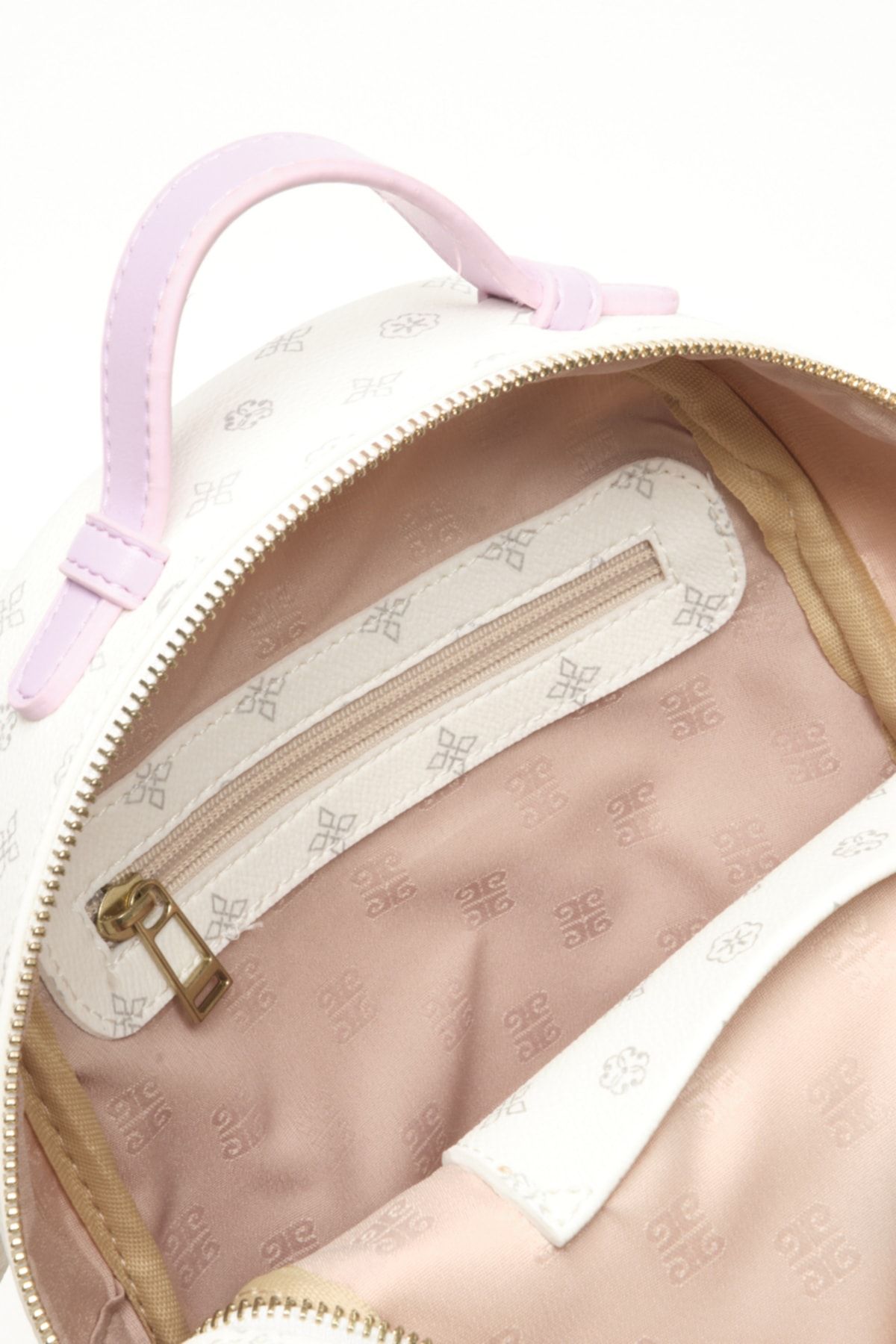 Pierre Cardin-Biały plecak damski z monogramem 05PO22Y1541 5