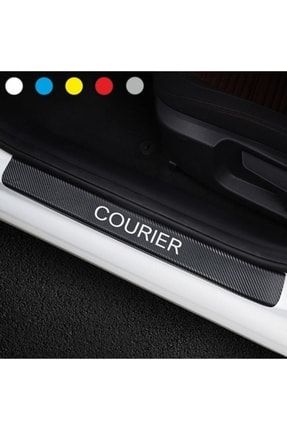 Ford Courier Için Bagaj Ve Kapı Eşiği Karbon Oto Sticker KIRMIZI44