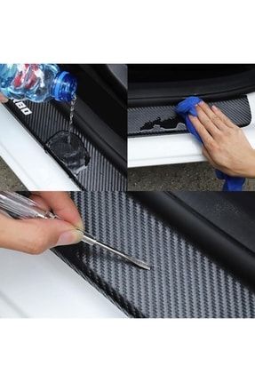 Hyundai I20 Için Bagaj Ve Kapı Eşiği Karbon Oto Sticker Uyumlu KIRMIZI60