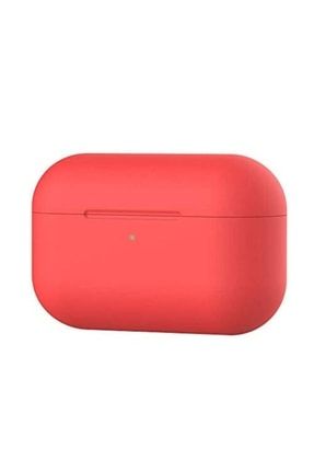 Apple Airpods Pro Kılıf Ince Slim Zar Silikon Kırmızı prozar35