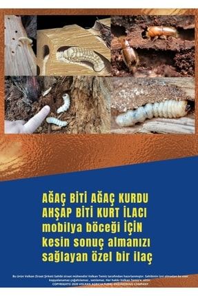 Ahşap Kurdu Ağaç Kurdu Böceği Ilaçlama Eğitimi Hediye Ilaç Gönderimi 100ml PRA-1504117-6156