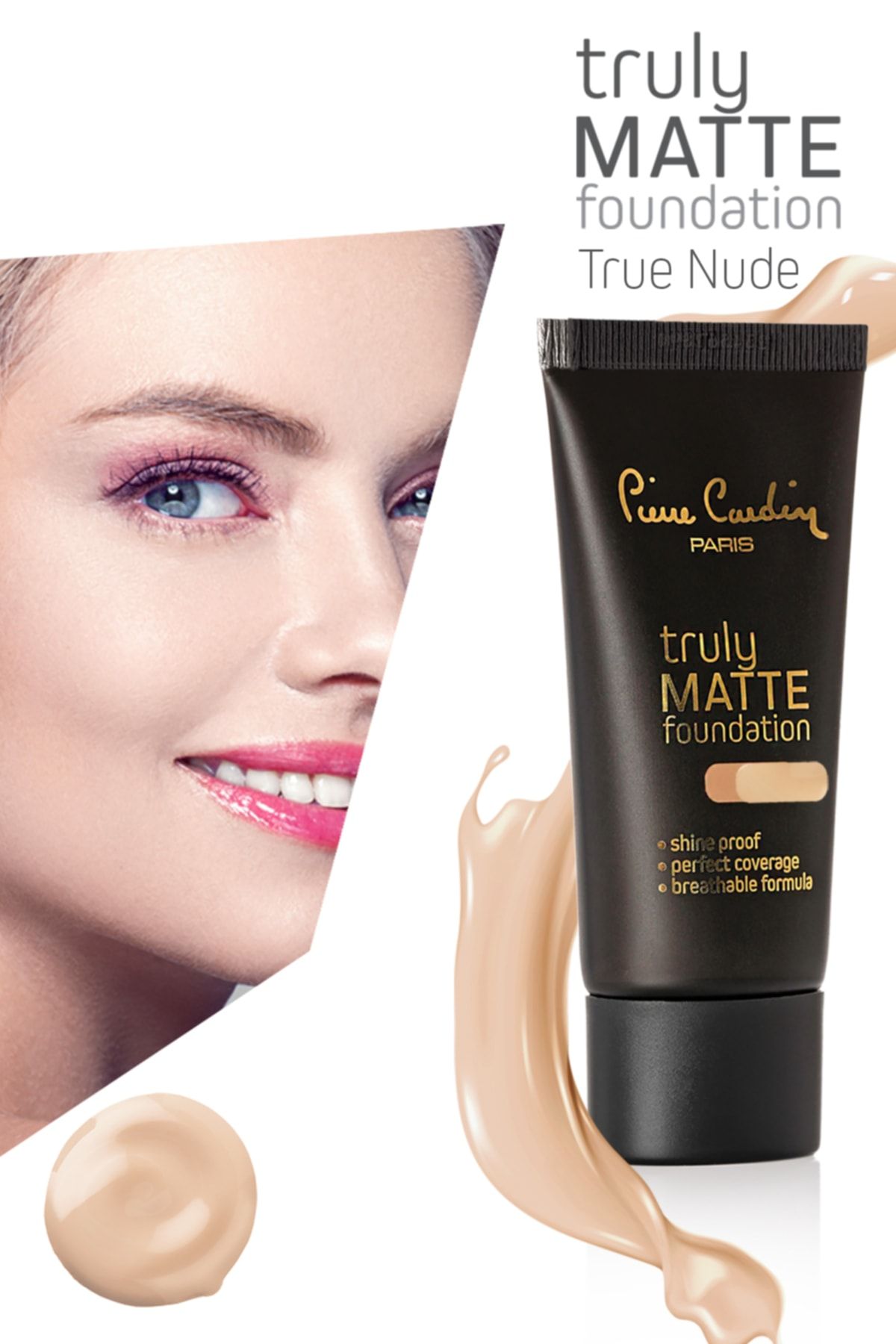 Truly Matte Foundation True Nude 30 میلی لیتر Pierre Cardin