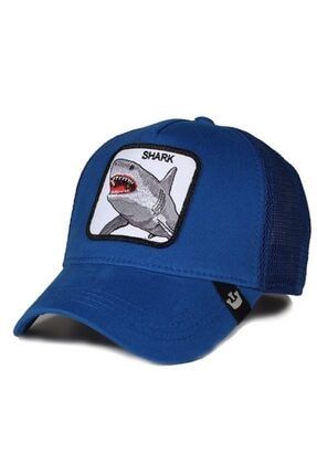 Shark Köpek Balığı Hayvan Figürlü Unisex Saks Mavi Şapka COSMOOUT3031