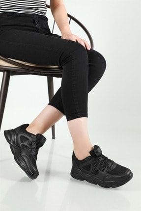 Siyah - Darkstep 22-144 Sneaker Unisex Spor Ayakkabı AST04128