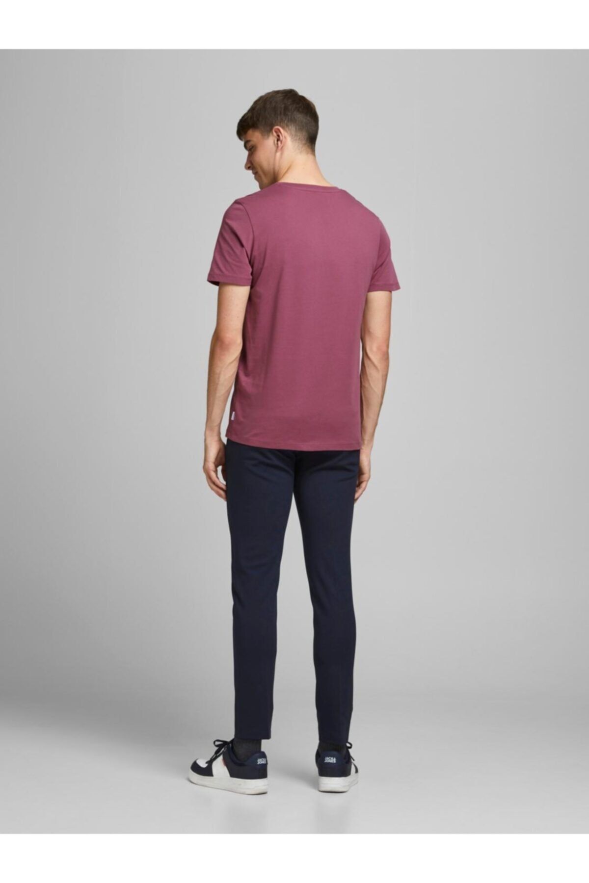 تی شرت صورتی مردانه Jack & Jones جک اند جونز Basic Dusty Rose Jack & Jones