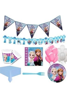Frozen & Elsa 8 Kişilik Doğum Günü Parti Seti 67