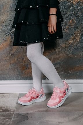 Pembe - Kız Çocuk Fileli Şık Spor Ayakkabı Dc10038 DC10038