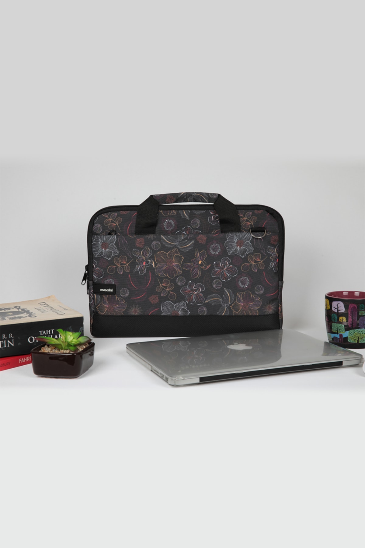 Moserini  14"-14.2" Taban Korumalı, Omuz Askılı Desenli Macbook Air-pro Laptop Çantası - Rigel - Görsel 4