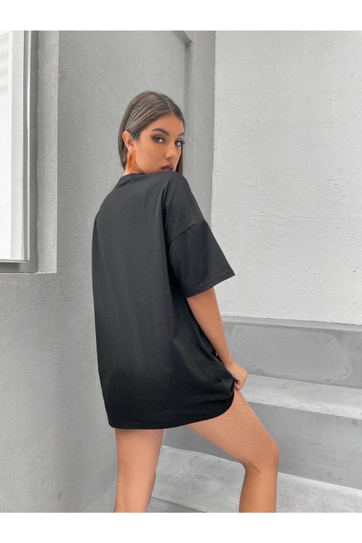 Black strappy t shirt dress store