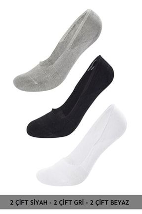 Unisex Pamuklu Karışık Renk Babet Çorap 6 Çift BABET-6