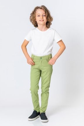 Erkek Çocuk Haki Yeşil Pantolon 3927