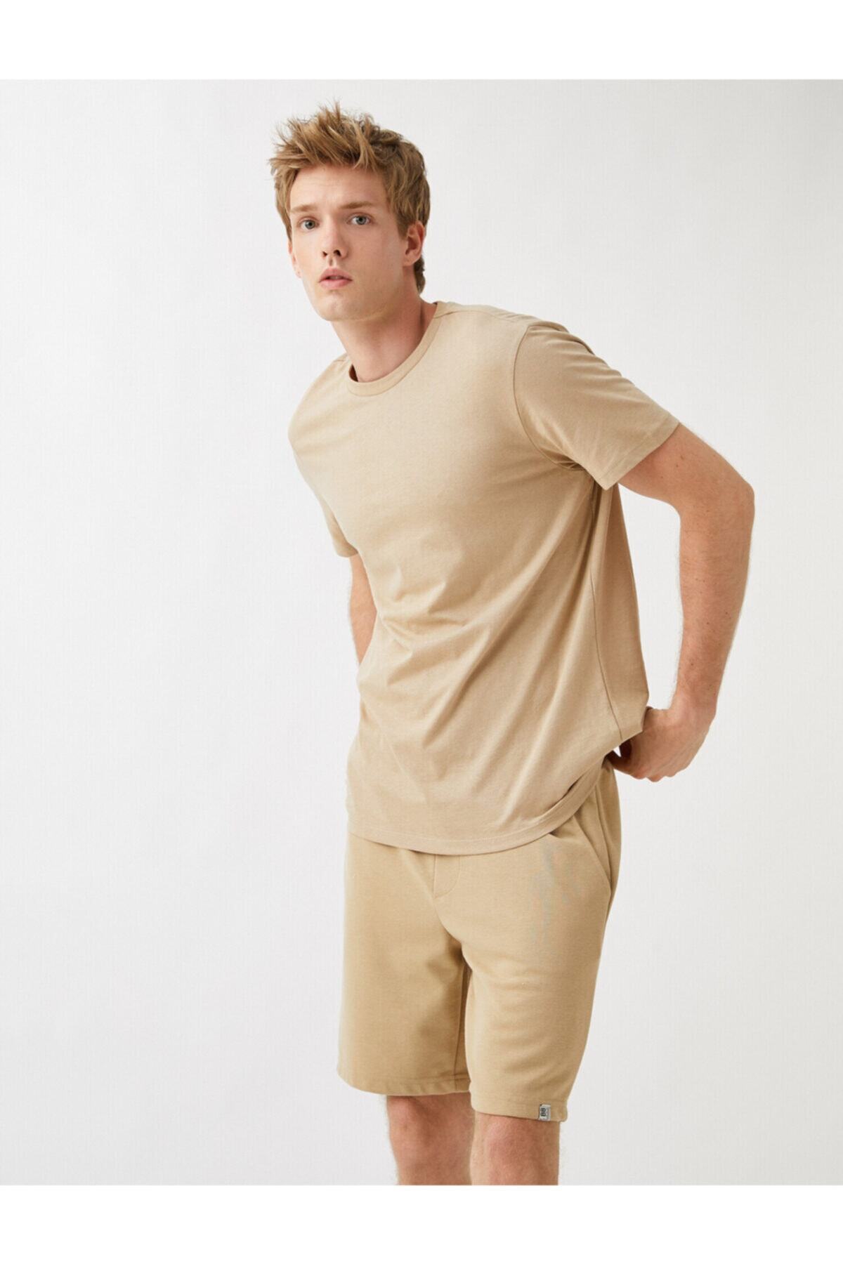 تیشرت مردانه بژ کوتون | TYC00191911448 اورجینال - تصویر 8