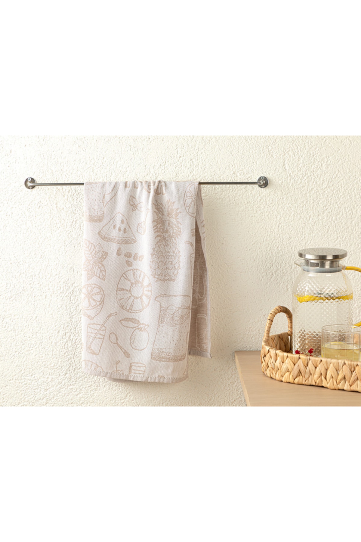 Fresh Cotton Polyester Drying Cloth 30x50 Cm Beige