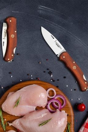 Mutfak Bıçak Et Ekmek Sebze Meyve Bıçağı Çakı Kamp Bıçağı El Yapımı ( 21 Cm ) End6