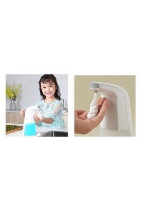 Otomatik Sensörlü ve Usb Şarjlı Sıvı Sabunluk Köpük Verici Modern - 300 ml KTPJ0007