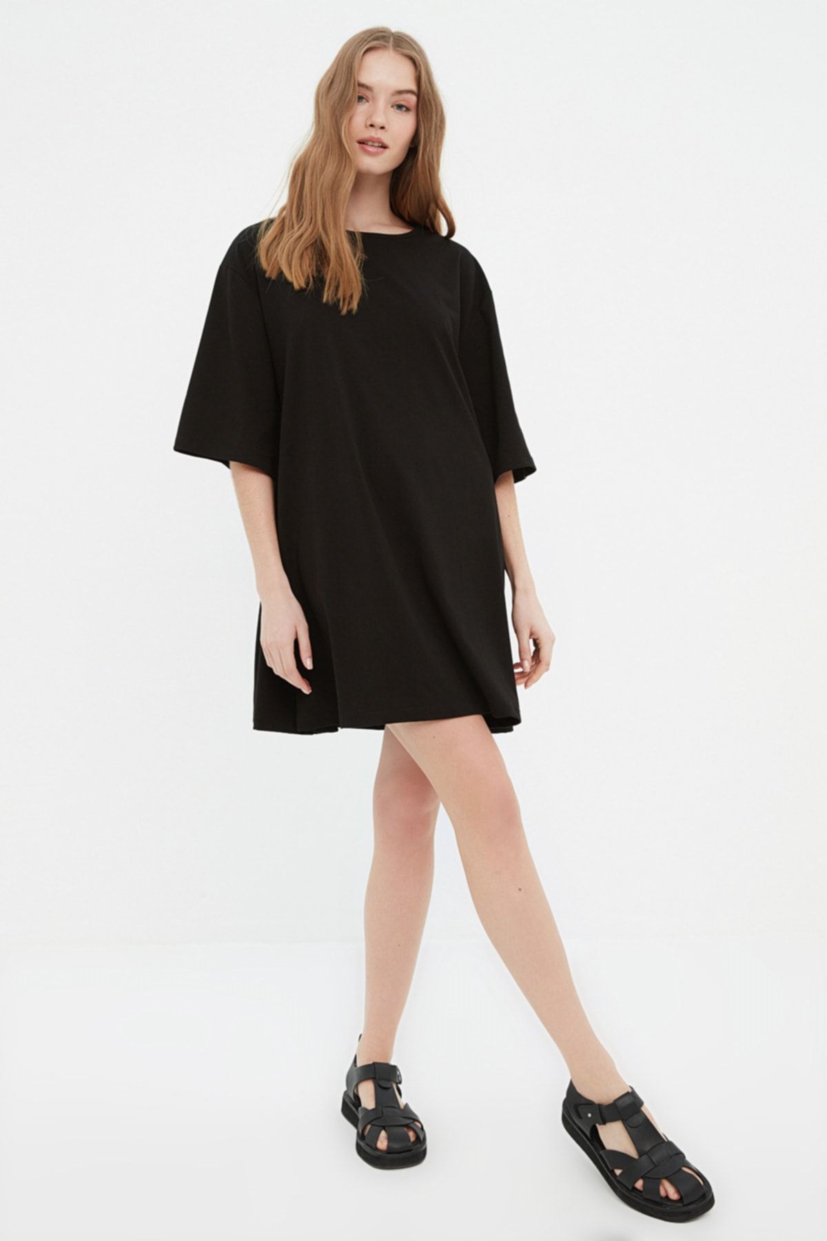 Trendyol Collection Dress - Black - Jersey dress - Trendyol