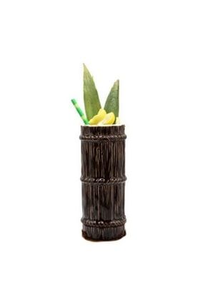 Tiki Kokteyl Bardak - Bambu Örgülü ( Mug ) 450 Cc FLR-175