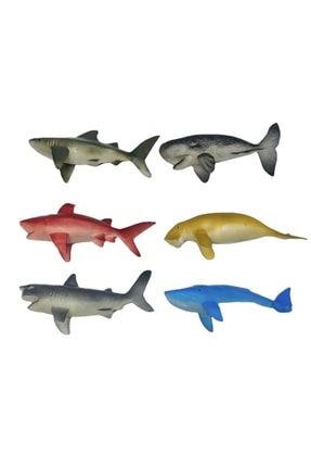 Köpek Balığı Ispermeçet Balinası Deniz Ineği Mavi Balina Deniz Canlıları Et Malzeme 6 Parça P7007S3898