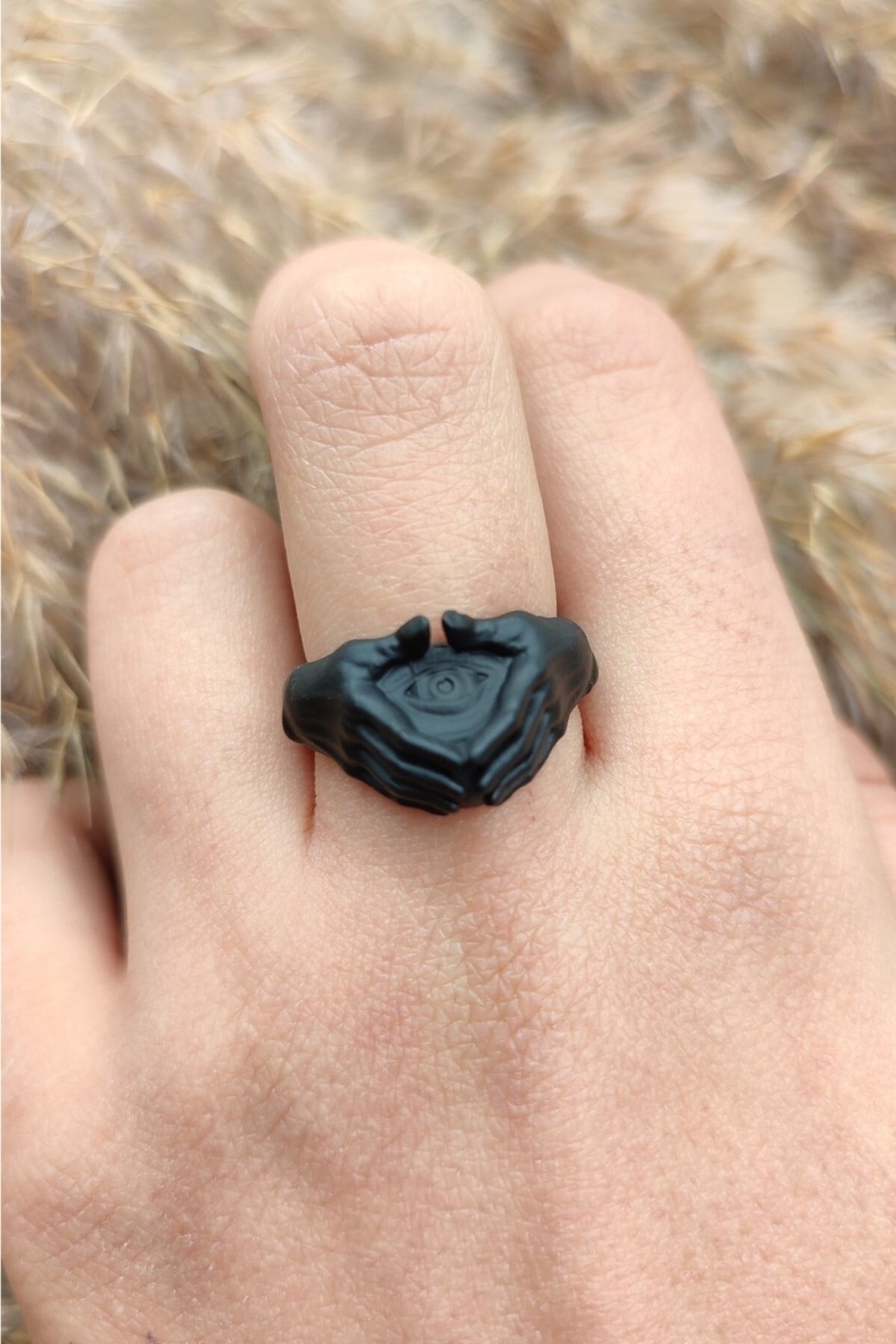Solid black 2024 ring
