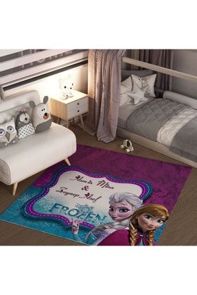 Genç Odası - Elsa Ve Anna Frozen Baskılı Halı Poster-3391-hali