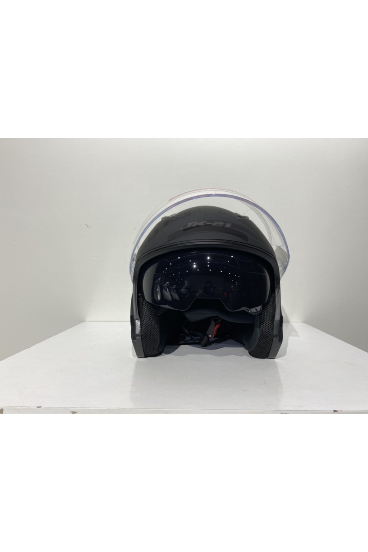 Jk 512 Güneş Vizörlü Mat Siyah Açık Kask