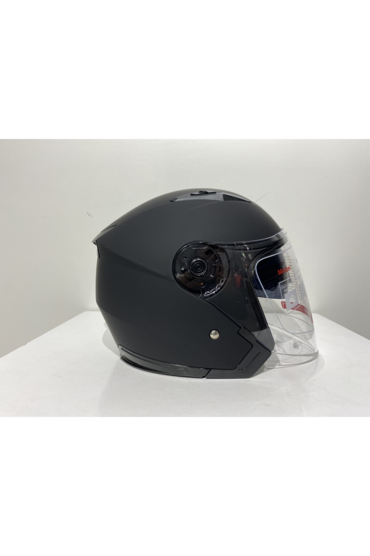 Jk 512 Güneş Vizörlü Mat Siyah Açık Kask