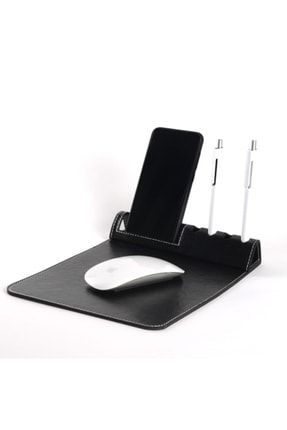 Deri Mouse Pad - Telefon Standı Ve Kalemlikli Özel EGESTA-6125