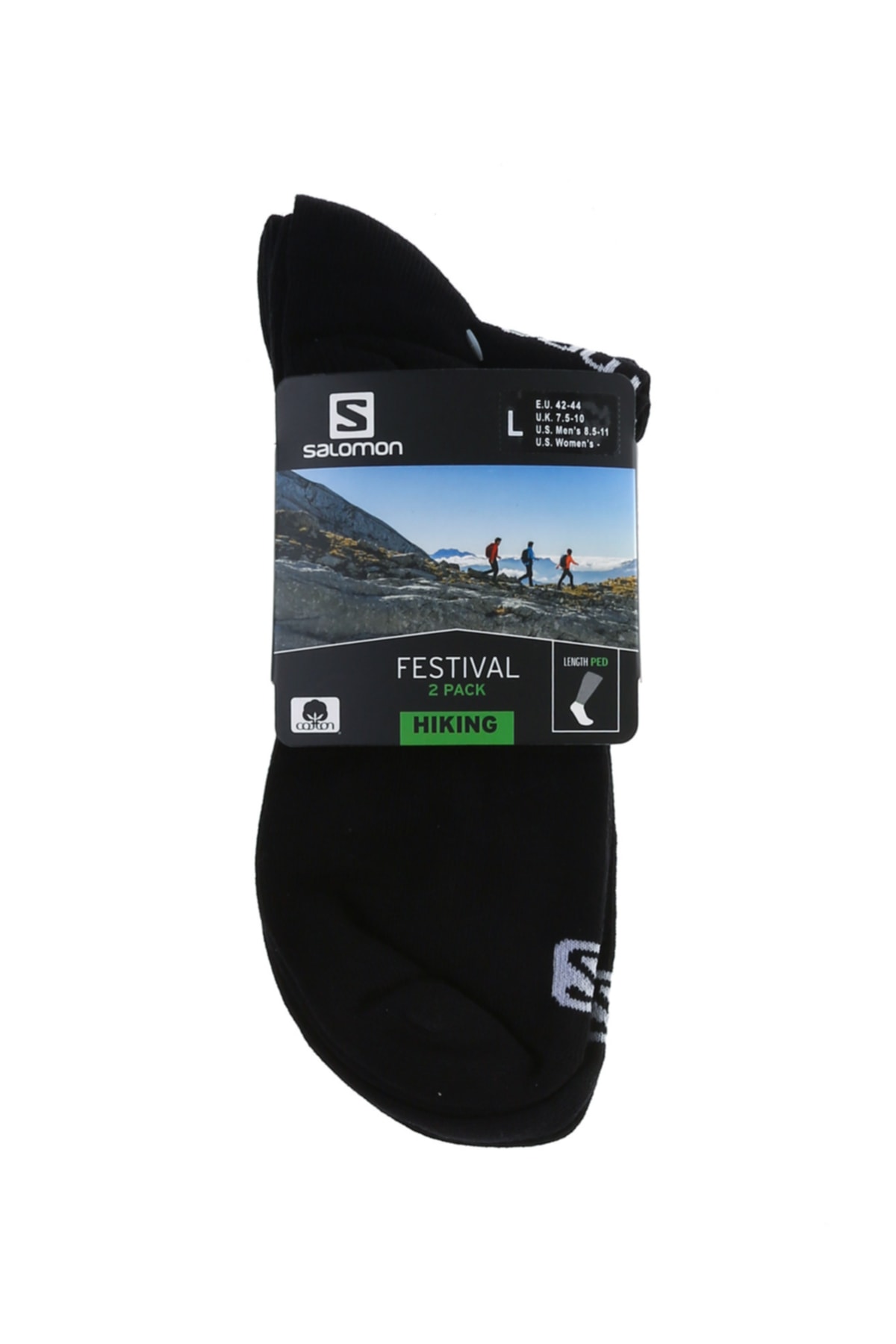 Salomon Lc1335500 Festıval 2-pack Siyahstandart Fit Unisex 2'li Çorap