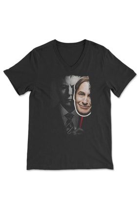 Better Call Saul V Yaka Unisex Tişört T-shirt VXY116